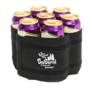 BevBarrel Beverage 7 Can Holder Cooler